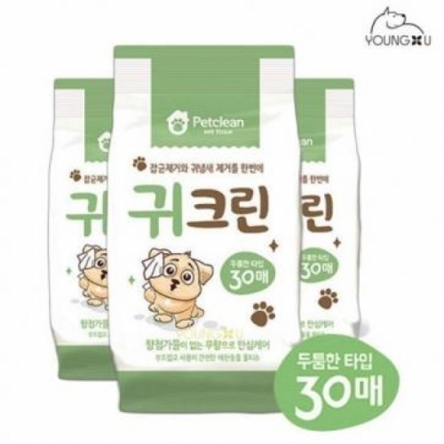 PETCLEAN 펫크린 귀 크린 (30매)