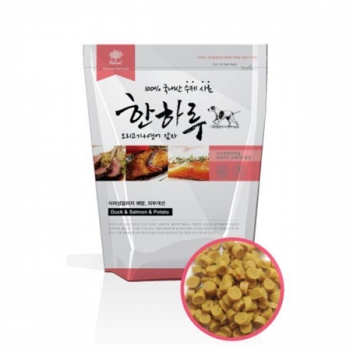 한하루 국내산 수제사료 (오리고기＋연어감자) 1kg