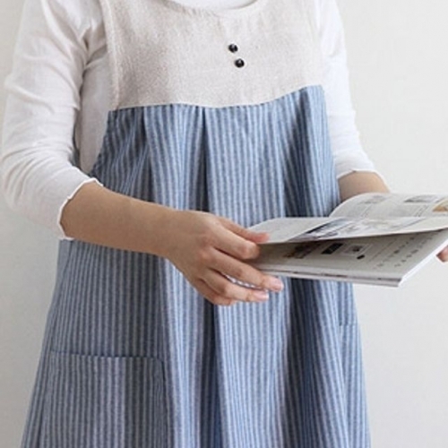 위생복 심플스타일 핀턱앞치마
