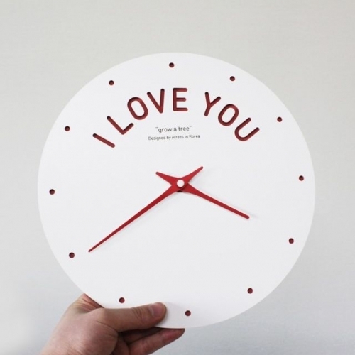 북유럽 선물 모던 무소음 벽시계 B