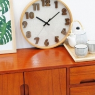 18AO우드 3D 벽시계/