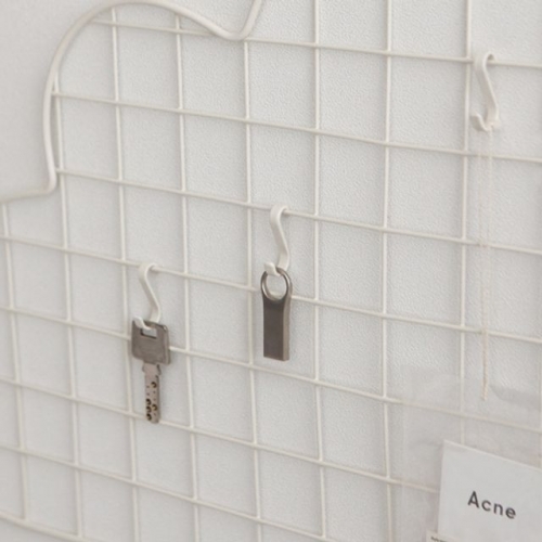 인테리어 S 후크 (2P) 5cm 2종 10개묶음 다용도걸이 네트판걸이 옷걸이 열쇠보관