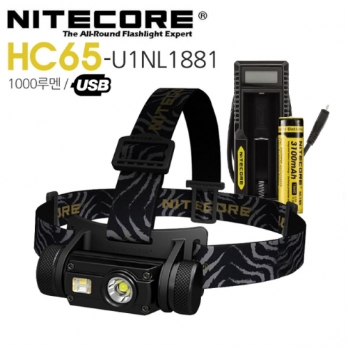 나이트코어 LED 헤드랜턴 HC65-U1NL188 USB충전