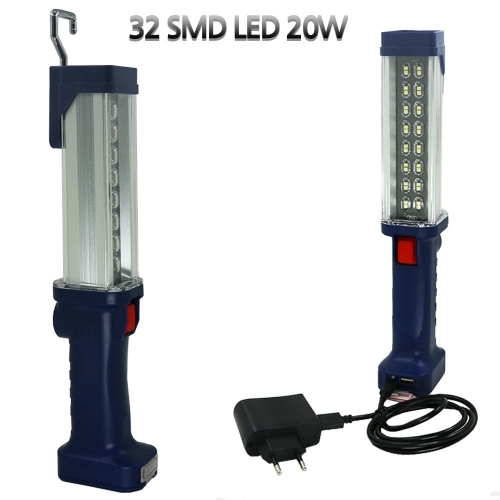 SMD 32 LED 20W 충전식 작업등 손전등 랜턴 캠핑 D889