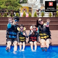 　루가노 구명조끼 베이직 S블루