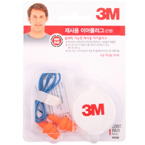 3M 재사용 이어플러그(끈형)