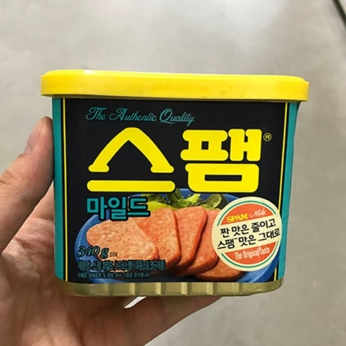 CJ 통조림햄 부대햄 스팸 마일드 340g 1개