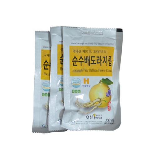 순수 배도라지즙(100ml X 60팩)(30팩X2박스)