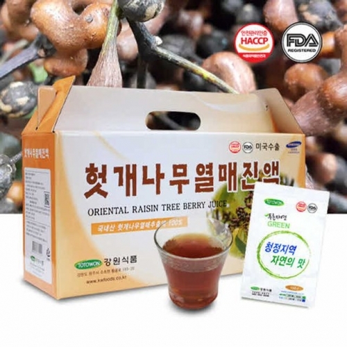 강원식품 헛개진액 100ml30팩-1박스