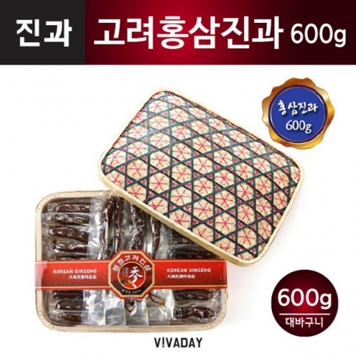 고려홍삼진과 - 600g (대바구니)