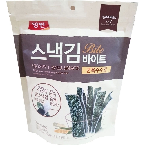 동원 양반 스낵김 바이트 군옥수수맛 35g