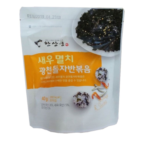 한상궁 새우멸치 광천돌자반볶음 40g X 20EA