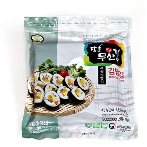 장흥무산김 구운김밥김 100장 1봉 착한김