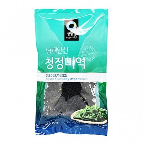 청정원 남해안산 청정 미역 50g 20인분.