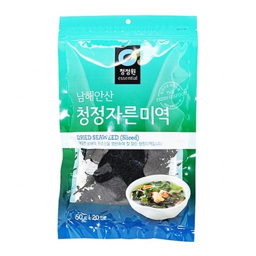 청정원 남해안산 청정 자른미역 50g 20인분.