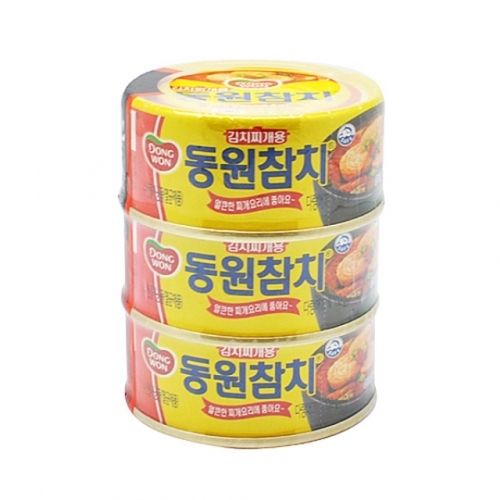 김치찌개용 참치캔 100gx3개X20EA-1BOX 동원 식품