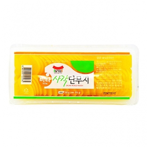 일가집 비타 사각단무지 550g X 12EA_1BOX