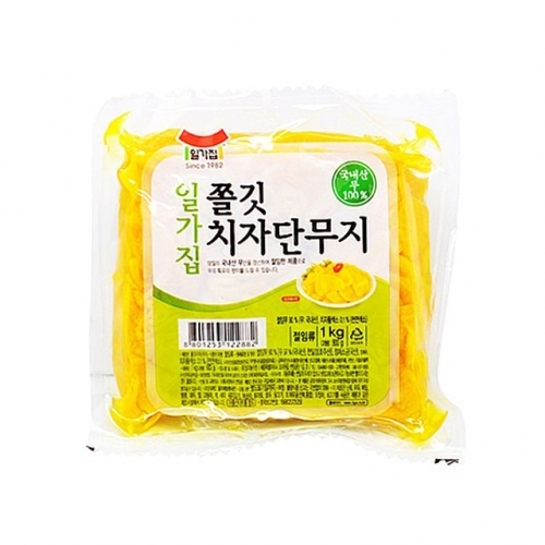 일가집 쫄깃 치자단무지 1kg X 4EA_1BOX