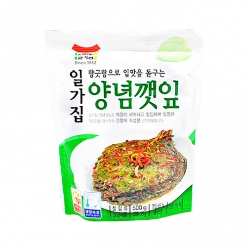 양념깻잎 500g X 8EA_1BOX 일가집