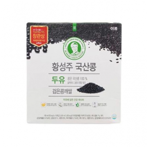 황성주 국산콩두유 (검은콩깨쌀) 190ml 16팩 x 1개