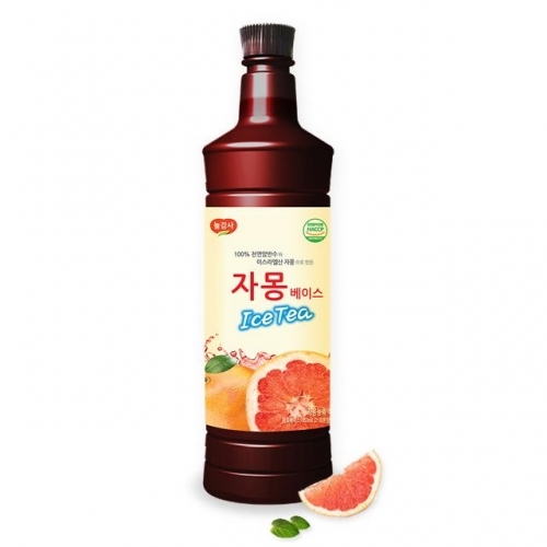 광야식품 자몽 베이스 1050ml x 3병 자몽청 과일청