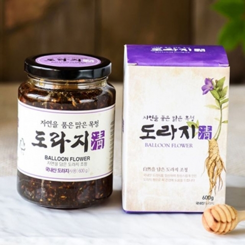 생도라지 청 600g 도라지 원물 그대로