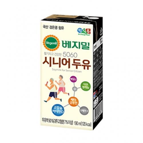 (정식품베지밀) 베지밀 시니어두유 190ml 48개입