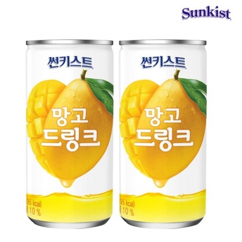 썬키스트 망고 드링크 180ml 120캔 과일주스 망고음료