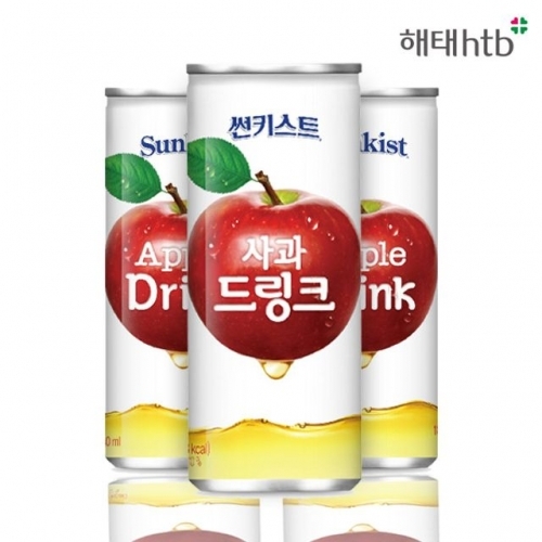 썬키스트 사과 드링크 180ml 90캔 과일주스 과일음료