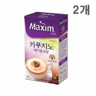 동서 맥심 커피믹스 카푸치노 헤이즐넛 10T x 2개