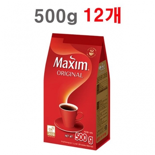 동서 맥심 오리지날 백 500g x 12개
