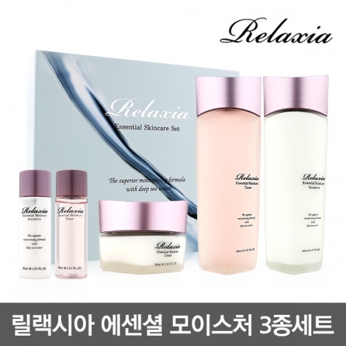 F_릴랙시아 에센셜 스킨케어 3종 스킨로션크림