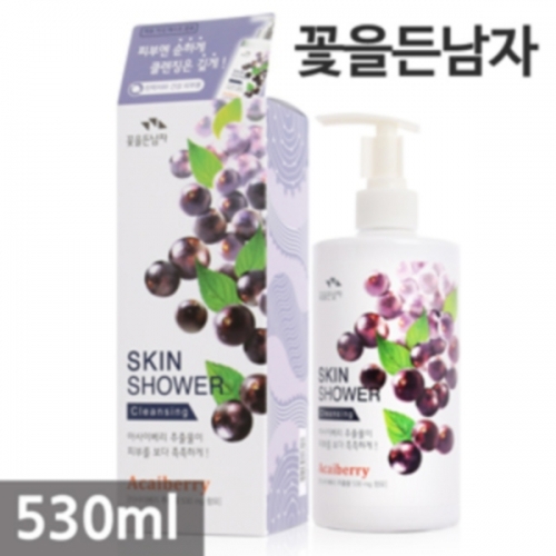 F_꽃을든남자 스킨샤워 클렌징 530ml 아사이베리