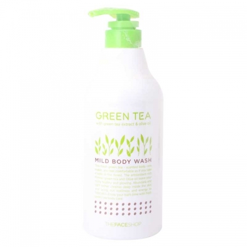D_더페이스샵 그린티 마일드 바디워시 대용량 670ml