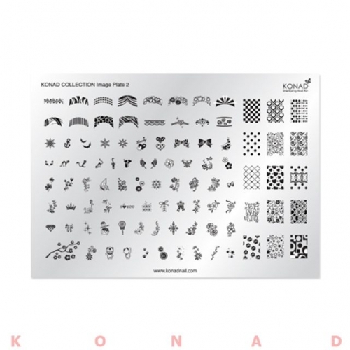 KONAD 네일아트 콜렉션 스탬핑용 플레이트 2