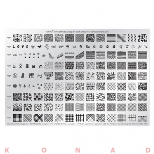 KONAD 네일아트  스탬핑용 이미지 플레이트 4