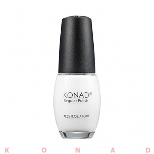 KONAD 네일아트 스탬핑 레귤러 폴리쉬 솔리드 화이트