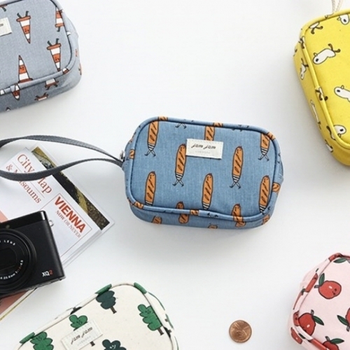 화장품 카메라 소지품 여성 메이크업 손가방 파우치