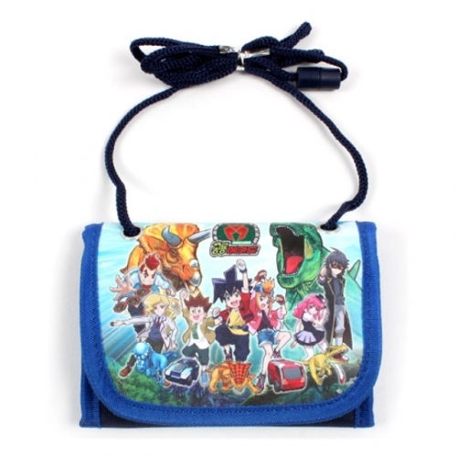 공룡메카드 정글 목걸이지갑 캐릭터 아동 크로스지갑