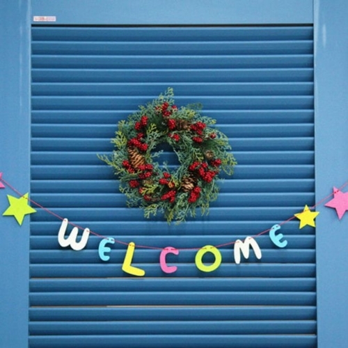 부직포가랜드 웰컴nonwoven fabric garland welcome