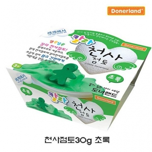 천사점토30g 초록_2P_칼라점토 오감놀이 찰흙놀이