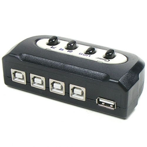 4x1 USB 수동 선택기(A 타입-1포트  B타입-4포트)