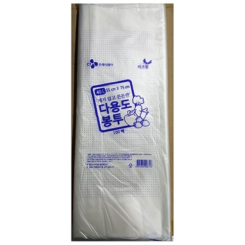 이츠웰  흰색 쓰레기봉투 주방용품 (40LX100매)1EA