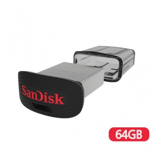 (샌디스크) USB메모리 SDCZ-43 (USB3.0/바/64GB/블랙)