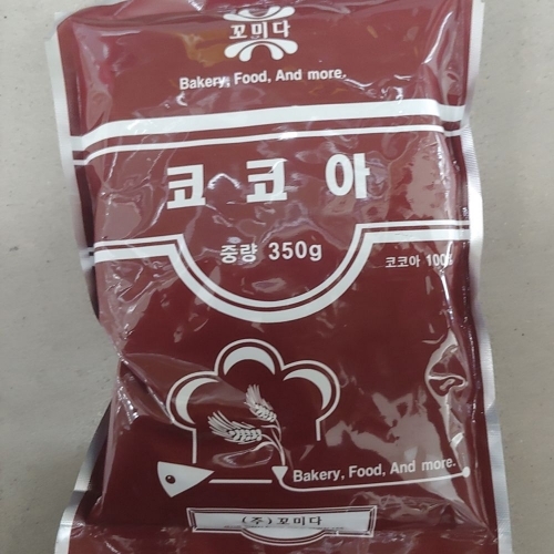 꼬미다 무가당 코코아 파우더 파우다 350g 1개