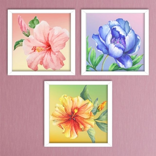 보석십자수5D 향기로운 꽃 시리즈 3종 인테리어소품