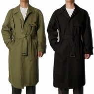 남자 가을 자켓 베이직 트렌치코트 검정 카키 롱코트