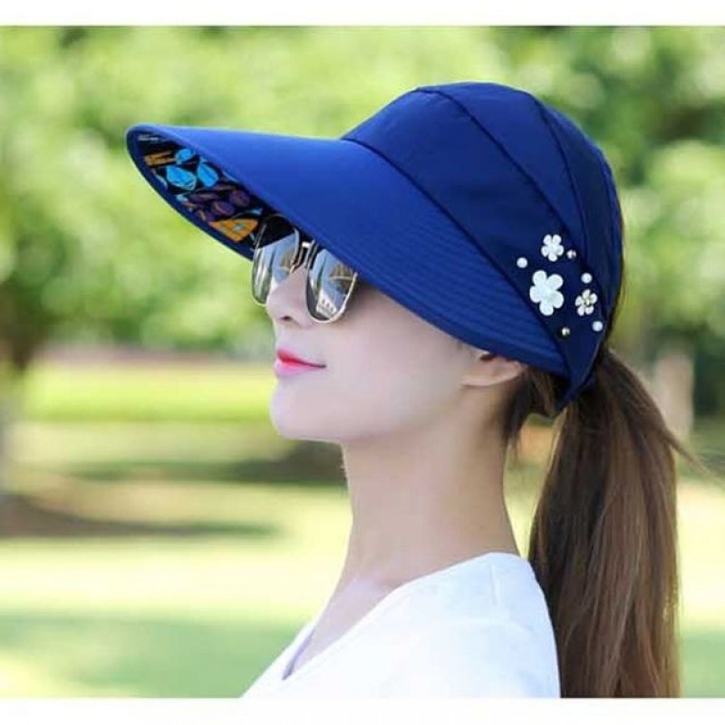 여성 자외선차단 모자 6컬러 1P 플라워 여름 모자