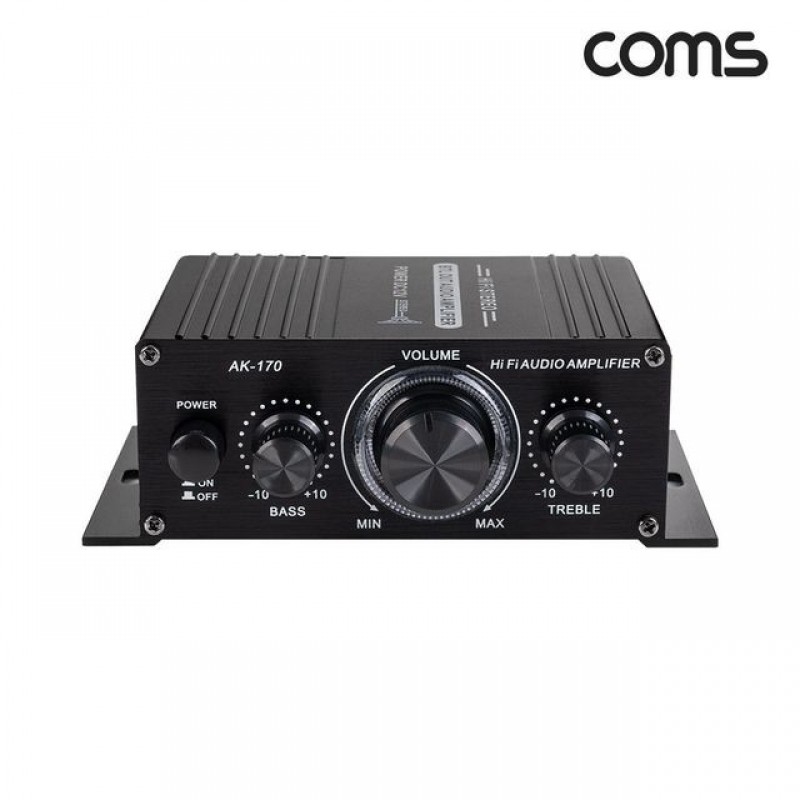 Coms Hi-Fi 오디오 앰프 RMS Power(20W x2) 12V-2A