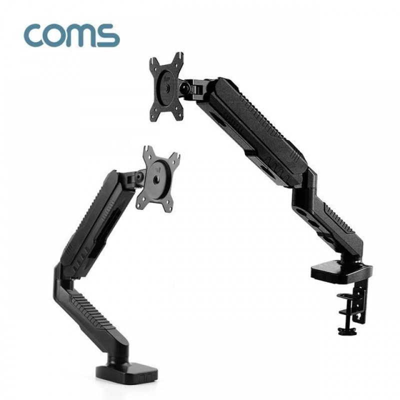 Coms 듀얼 모니터 거치대 / 회전 삼관절 ARM형 6.5kg